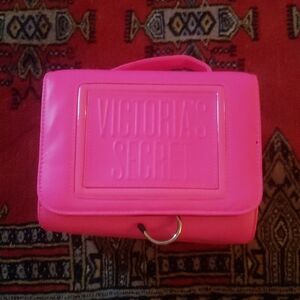 Victoria's Secret Neon Pink Cosmetic Case